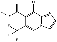 Methyl 8-chloro-6-(trifluoromethyl)imidazo-[1,2-a]pyridine-7-carboxylate 구조식 이미지