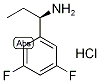 (R)-3,5-Difluoro-alpha-ethylbenzylamine hydrochloride Structure