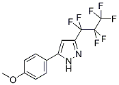 5-(4-Methoxyphenyl)-3-perfluopropyl-1H-pyrazole 구조식 이미지