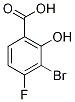 3-Bromo-4-fluorosalicylic acid 구조식 이미지