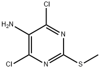 4,6-Dichloro-2-(methylthio)-5-pyrimidineamine Structure