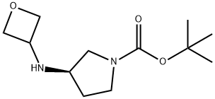 (R)-tert-Butyl 3-(oxetan-3-ylamino)pyrrolidine-1-carboxylate Structure