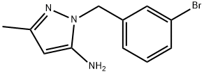 1-(3-Bromobenzyl)-3-methyl-1H-pyrazol-5-amine Structure