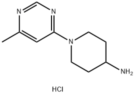 1-(6-Methylpyrimidin-4-yl)piperidin-4-amine dihydrochloride Structure