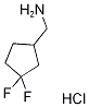 (3,3-Difluorocyclopentyl)methanamine hydrochloride 구조식 이미지