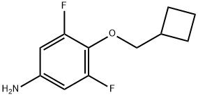 4-(Cyclobutylmethoxy)-3,5-difluorobenzenamine Structure