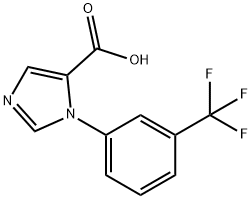 1-[3-(Trifluoromethyl)phenyl]-1H-imidazole-5-carboxylic acid Structure