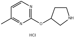 4-Methyl-2-(pyrrolidin-3-yloxy)pyrimidine hydrochloride Structure