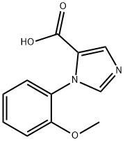 1-(2-메톡시페닐)-1H-이미다졸-5-카르복실산 구조식 이미지