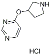 4-(Pyrrolidin-3-yloxy)pyrimidine hydrochloride Structure