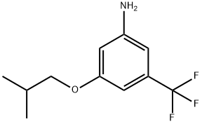 3-Isobutoxy-5-(trifluoromethyl)benzenamine Structure