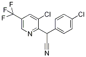 2-(4-Chlorophenyl)-2-[3-chloro-5-(trifluoromethyl)pyridin-2-yl]acetonitrile 97% 구조식 이미지