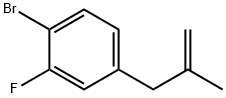 3-(4-Bromo-3-fluorophenyl)-2-methylprop-1-ene Structure