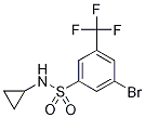 3-Bromo-N-cyclopropyl-5-(trifluoromethyl)benzenesulphonamide 구조식 이미지