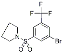 1-{[3-Bromo-5-(trifluoromethyl)phenyl]sulphonyl}pyrrolidine 구조식 이미지
