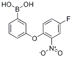 3-(4-Fluoro-2-nitrophenoxy)benzeneboronic acid 구조식 이미지