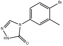 4-(4-Bromo-3-methylphenyl)-2,4-dihydro-3H-1,2,4-triazol-3-one 구조식 이미지