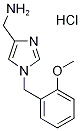 [1-(2-Methoxybenzyl)-1H-imidazol-4-yl]methanamine hydrochloride Structure