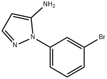 1-(3-Bromophenyl)-1H-pyrazol-5-amine 구조식 이미지