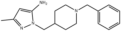 1-[(1-Benzylpiperidin-4-yl)methyl]-3-methyl-1H-pyrazol-5-amine Structure