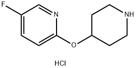 5-Fluoro-2-(piperidin-4-yloxy)pyridine hydrochloride Structure