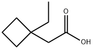 2-(1-Ethylcyclobutyl)acetic acid 구조식 이미지