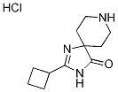 2-Cyclobutyl-1,3,8-triazaspiro[4.5]dec-1-en-4-one hydrochloride Structure