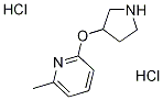 2-Methyl-6-(pyrrolidin-3-yloxy)pyridine dihydrochloride 구조식 이미지