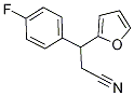 3-(4-Fluorophenyl)-3-(furan-2-yl)propanenitrile 구조식 이미지