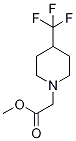 Methyl [4-(trifluoromethyl)piperidin-1-yl]acetate 구조식 이미지