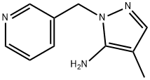 4-methyl-1-(pyridin-3-ylmethyl)-1H-pyrazol-5-amine 구조식 이미지