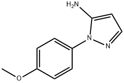 1-(4-Methoxyphenyl)-1H-pyrazol-5-amine 구조식 이미지