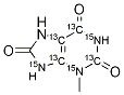 3-Methyluric acid-13C4,15N3 구조식 이미지