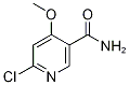 6-Chloro-4-methoxypyridine-3-carboxamide 구조식 이미지