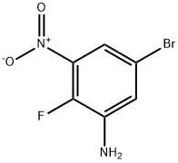 3-Amino-5-bromo-2-fluoronitrobenzene 구조식 이미지