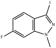 6-Fluoro-3-iodo-1-methyl-1H-indazole Structure