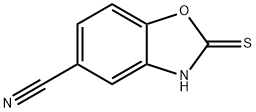 2-Thioxo-2,3-dihydro-1,3-benzoxazole-5-carbonitrile Structure