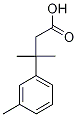 3-Methyl-3-m-tolylbutanoic acid Structure