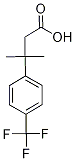 3-Methyl-3-[4-(trifluoromethyl)phenyl]butanoic acid 구조식 이미지