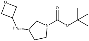 (S)-tert-Butyl 3-(oxetan-3-ylamino)pyrrolidine-1-carboxylate Structure