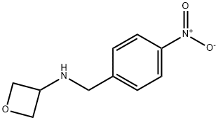N-[(4-Nitrophenyl)methyl]oxetan-3-amine 구조식 이미지