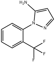 1-[2-(Trifluoromethyl)phenyl]-1H-pyrazol-5-amine 구조식 이미지