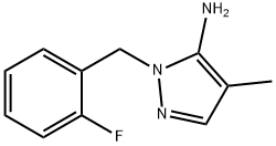 1-(2-Fluorobenzyl)-4-methyl-1H-pyrazol-5-amine Structure