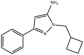 1-(Cyclobutylmethyl)-3-phenyl-1H-pyrazol-5-amine Structure