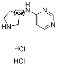 N-[(3R)-Pyrrolidin-3-yl]pyrimidin-4-amine dihydrochloride Structure