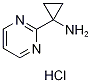 1-(Pyrimidin-2-yl)cyclopropan-1-amine hydrochloride Structure