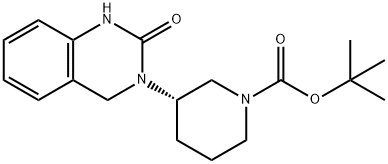 tert-Butyl(3S)3(2-oxo-1,2,3,4-tetrahydroquinazolin-3-yl)piperidine-1-carboxylate Structure