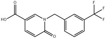 1-[3-(Trifluoromethyl)benzyl]pyridin-2-one-5-carboxylic acid 97% Structure