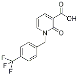 1-[4-(Trifluoromethyl)benzyl]pyridin-2-one-3-carboxylic acid 97% Structure