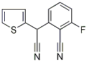 2-(2-Cyano-3-fluoro)-2-(thien-2-yl)acetonitrile 97% Structure